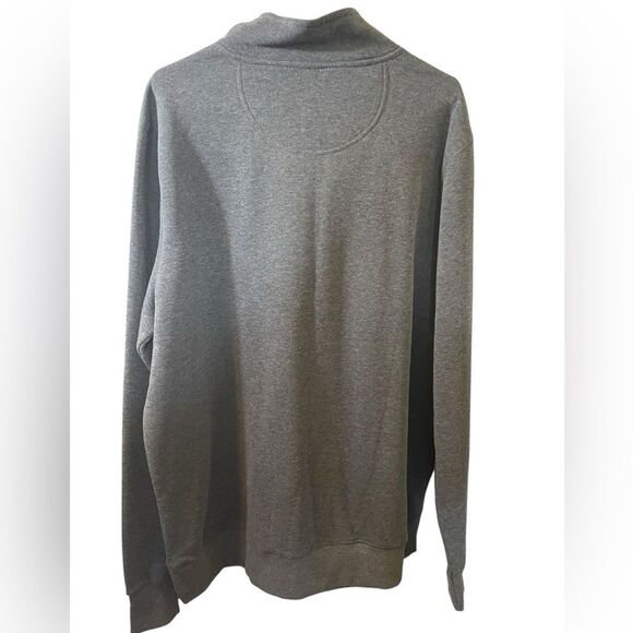 Classic Gray Zip-Up Sweater for Men - Picture 4 of 4